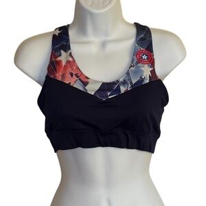 Marvel By Her Universe Captain America Sports Bra Women's Medium Blue/White/Red